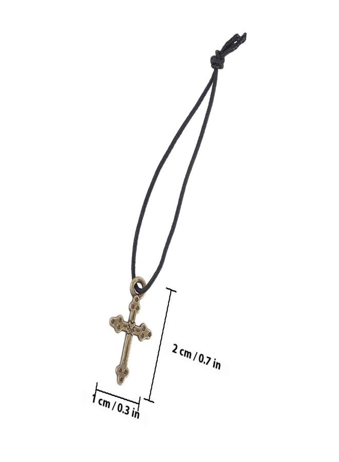 Yardwe 5Pcs Creative Doll Cross Charm Necklaces Color Miniature Necklaces for Dolls Stylish Accessories for Decor and Fashionable Play Detailing Versatile Styling - Image 2